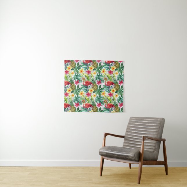 Tropical Watercolor Tapestry (In Situ (Horizontal))