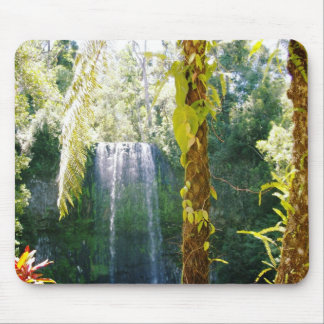 tropical waterfall mouse mat
