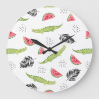 Tropical Watermelon & Crocodile Pattern
