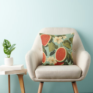 Tropical Watermelon Garden Bliss Cushion