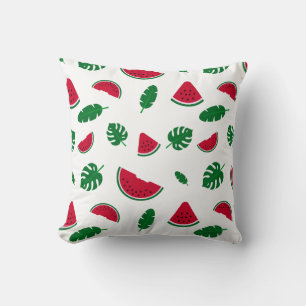 Tropical Watermelon Summer Seamless Pattern Cushion