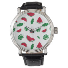 Tropical Watermelon Summer Seamless Pattern