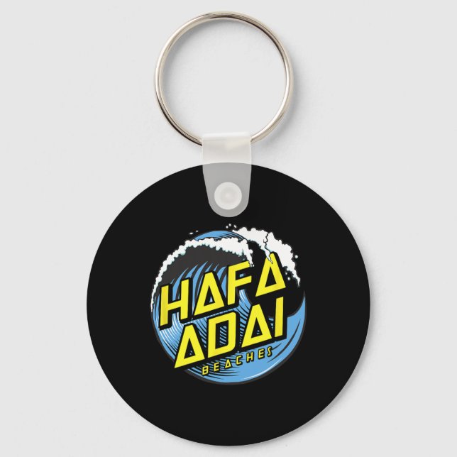 Tropical Wave Hafa Adai Beaches - 671 Gu Guam  Key Ring (Front)