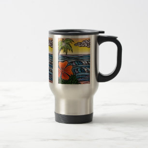 Tropical Waves Travel Mug