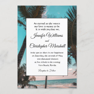 Tropical Wedding Invitation