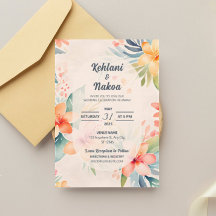 Tropical Wedding Invitation