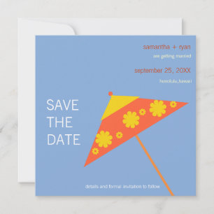 Tropical wedding- save the date cards