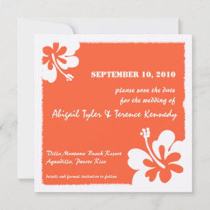 Tropical Wedding -Save the date Save The Date