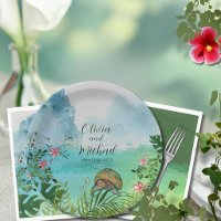 Tropical Wedding Sea Turtle Pink Frangipani