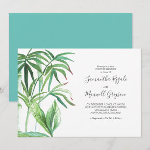 Tropical Wedding Shower Invitations for Couples