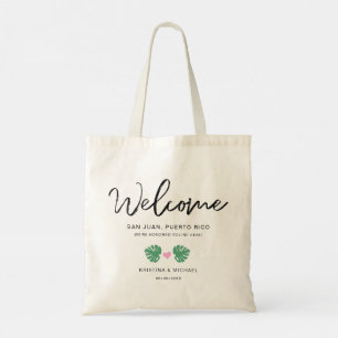 Tropical Welcome Hotel Bag Destination Wedding