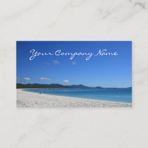 Tropical White Sand Beach - Travel Business Cards