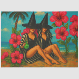 Tropical Witches Decoupage Paper – Beachy