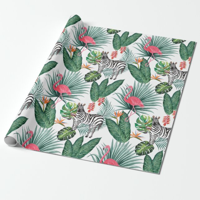 Tropical wrapping paper (Unrolled)