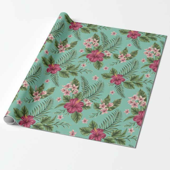 Tropical Wrapping Paper (Unrolled)