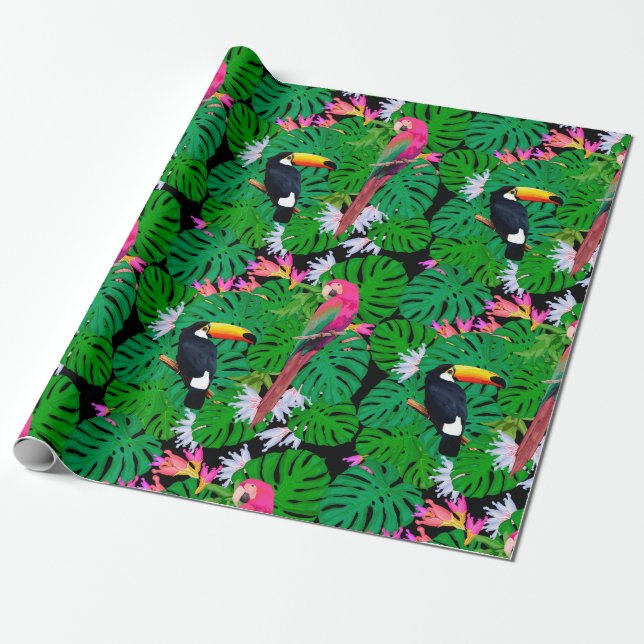 Tropical Wrapping Paper (Unrolled)