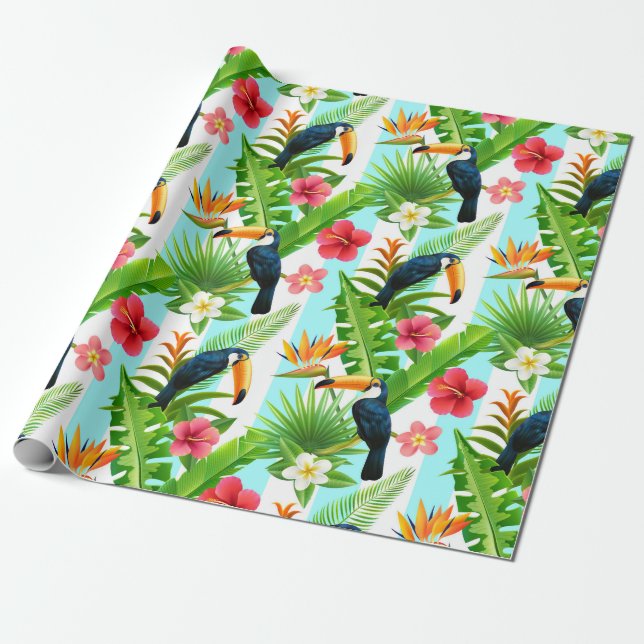 Tropical Wrapping Paper (Unrolled)