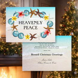 Tropical Wreath 5x7 Scripture Christmas Card