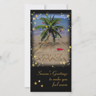 Tropical X-mas Holiday Card
