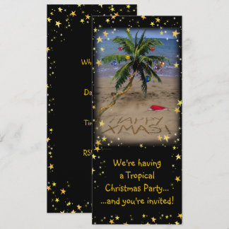 Tropical X-mas Party Invitation