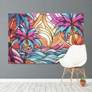 Tropical XL art Canvas Print