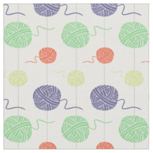 Tropical Yarn Ball String Pattern Fabric