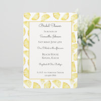 Tropical Yellow Pineapples Bridal Shower