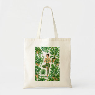 Tropical Yoga Plant Lover Tote Bag