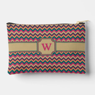 Tropical Zigzag Accessory Pouch