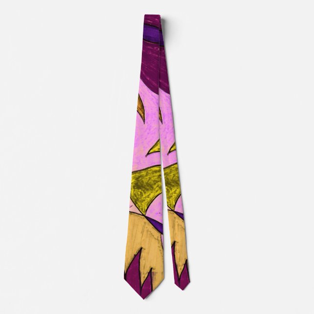 Tropicali Peach Channel Tie (Front)