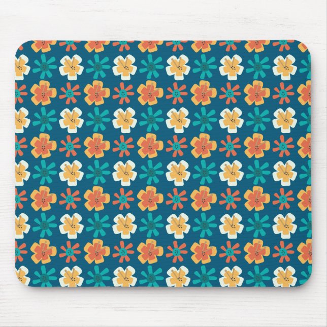 Tropicana Flower Mouse Mat (Front)
