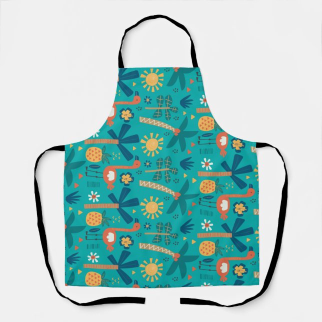 Tropicana Watercolor Apron (Front)
