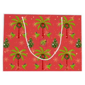 Tropicas - Coral Christmas Gift Bag