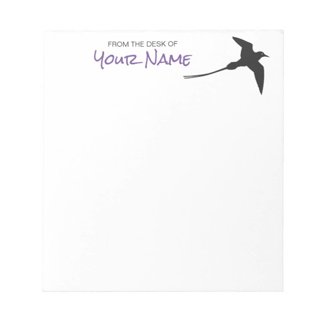 Tropicbird - Personalised Notepad (Front)