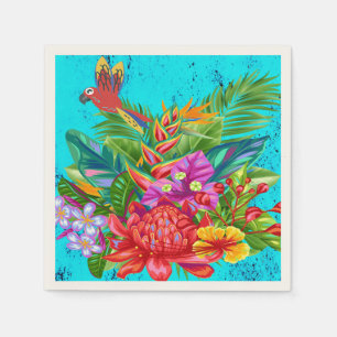 TropiColor Fusion Macaw & Floral Serenade Napkin
