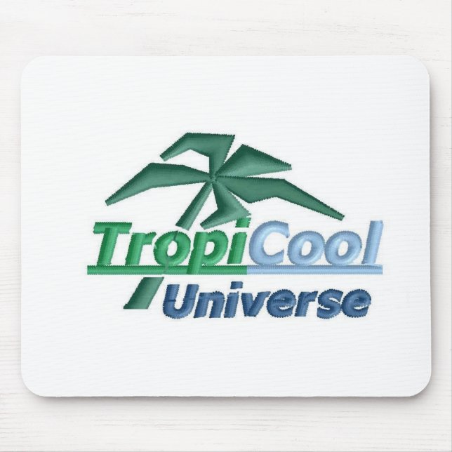 TropiCoolUniverse mousepad (white) (Front)