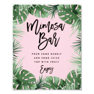 Tropics Mimosa Bar Print