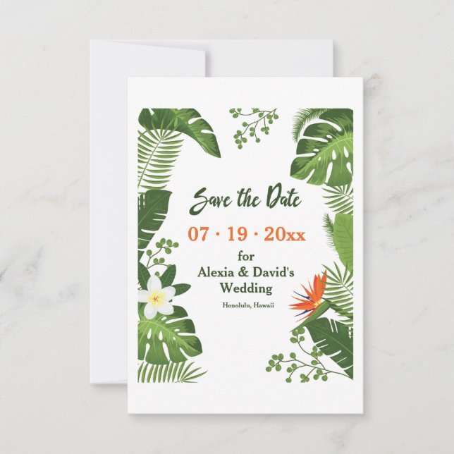 Tropics Save the Date Announcement (Front)