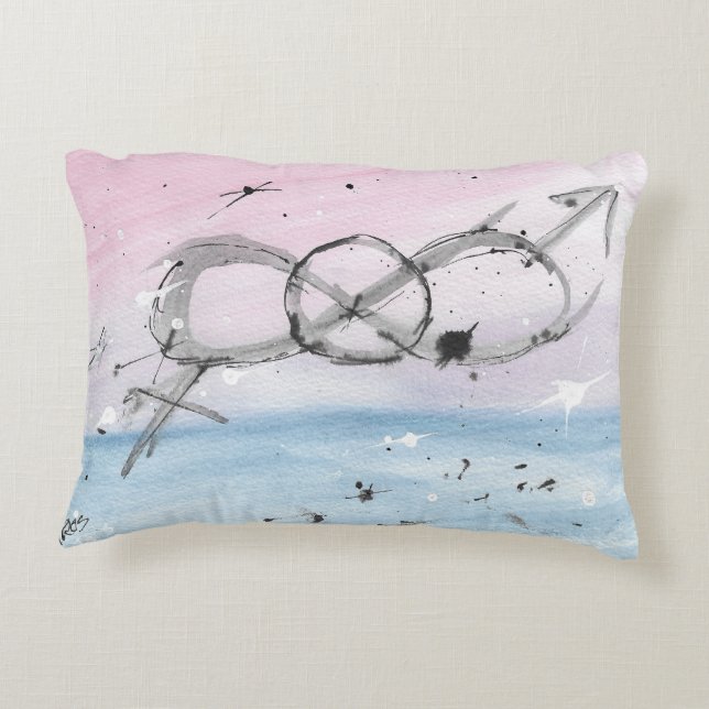 TROS Bisexual pride accent pillow (Back)