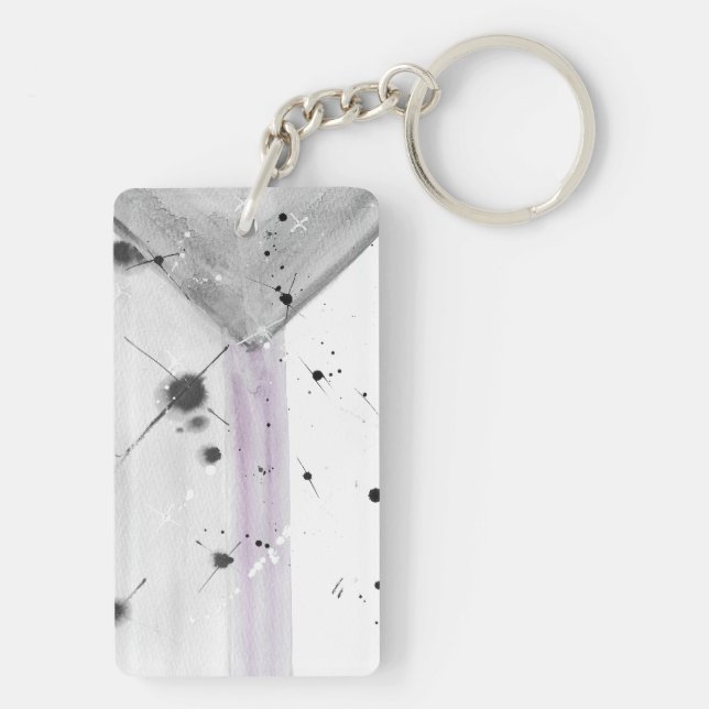 TROS Demisexual pride keychain (Back)