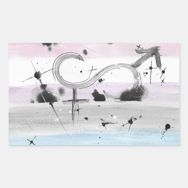 TROS Genderfluid Pride Flag stickers (Front)