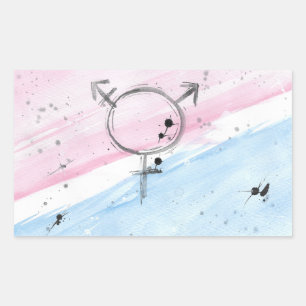 TROS Transgender Pride Flag sticker