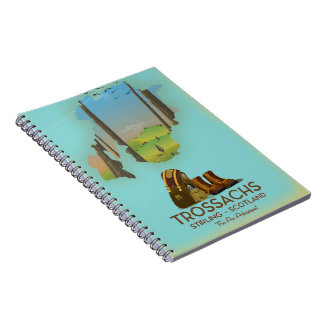 Trossachs Stirling Scotland hiking poster Notebook