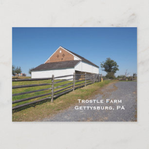 Trostle Barn in Gettysburg PA Postcard