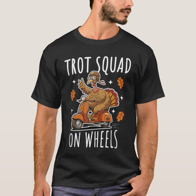 Trot Squad On Wheels T-Shirt (Front)