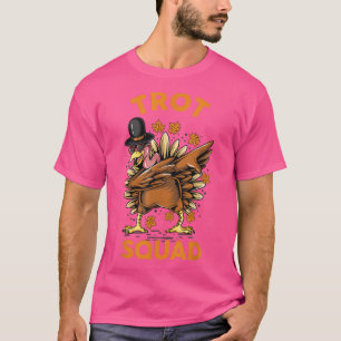 Trot Squad Thanksgiving Day Dabbing Turkey Dancing T-Shirt