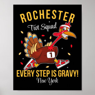 Trot Squad Turkey Thanksgiving New York Rochester Poster