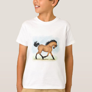 Trotting Buckskin Horse Equestrian T-Shirt