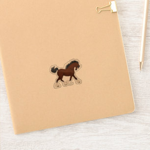 Trotting Clydesdale Horse Equestrian