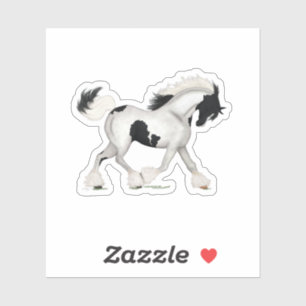 Trotting Gypsy Horse Tobiano Pinto Piebald Pony
